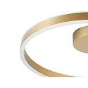 SLV wall and ceiling luminaire ONE DALI Ø60CM up / down, DALI controllable, CCT Switch, ring shape IP20, brass dimmable