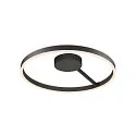 SLV wall and ceiling luminaire ONE DALI Ø60CM up / down, DALI controllable, CCT Switch, ring shape IP20, black dimmable