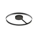 SLV wall and ceiling luminaire ONE DALI Ø60CM up / down, DALI controllable, CCT Switch, ring shape IP20, black dimmable