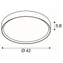 Applique et plafonnier DECONA PHASE rond, CCT Switch IP44