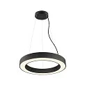 SLV pendant luminaire MEDO® RING 60 DALI for VDU workstation, DALI controllable, CCT Switch IP20, black dimmable