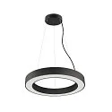 SLV Luminaire à suspension MEDO® RING 60 PHASE pour VDU, CCT Switch IP20, noir gradable