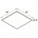 ceiling luminaire PANEL C 625 DALI DALI controllable, CCT Switch, UGR < 19 IP54 / IP20, dimmable