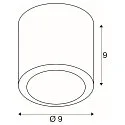 ceiling luminaire OCULUS PHASE DTW round, Dim-To-Warm, adjustable IP20