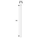 SLV Tube LED T8 LED TUBE V T8 EM/M 1500 lot de 10 opale G13 22W 2500lm 3000K 180° CRI 80-89