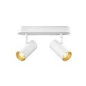 SLV wall and ceiling luminaire NOBLO® DOUBLE PHASE DTW 2 flames, round, Dim-To-Warm IP20, white dimmable