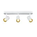 SLV wall and ceiling luminaire NOBLO® TRIPLE PHASE DTW 3 flames, round, Dim-To-Warm IP20, white dimmable