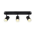 SLV Applique et plafonnier NOBLO® TRIPLE PHASE DTW 3 flammes, rond, Dim-To-Warm IP20, noir gradable