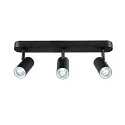 SLV Applique et plafonnier NOBLO® TRIPLE PHASE DTW 3 flammes, rond, Dim-To-Warm IP20, noir gradable