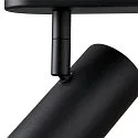 SLV Applique et plafonnier NOBLO® TRIPLE PHASE 3 flammes, cylindrique, pivotant à la cardan IP20, noir gradable