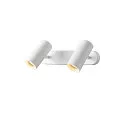 SLV Applique et plafonnier NOBLO® DOUBLE PHASE à 2 flammes, rond IP20, blanche gradable