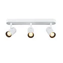 SLV Applique et plafonnier NOBLO® TRIPLE PHASE 3 flammes, cylindrique, pivotant à la cardan IP20, blanche gradable