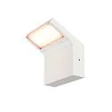 SLV Luminaire mural d'extérieur ORDI II angulaire IP65, blanche, laqué gradable