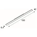 SLV Projecteur triphasé SIGHT EASY 41-66W DALI rigide, contrôlable par DALI, asymétrique, multipower IP20, blanche gradable