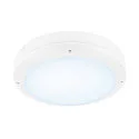 SLV wall and ceiling luminaire OUTDOOR BULKHEAD V 360 CCT Switch, impact resistant, switchable IP65, white, lacquered 