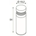 SLV Borne d'éclairage CONCRETE POLE 55 IP65, gris