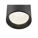 SLV 3-phase luminaire TRACKSPOT C 29 36° adjustable, switchable IP20, black, lacquered 