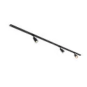 SLV 1-Projecteur monophasé PURI 2.0 lot de 3 GU10 IP20, noir, laqué gradable