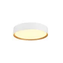 Luminaire de plafond DECONA 30 CL rond, adapté aux postes de travail avec écran IP44, or, blanche, laqué gradable
