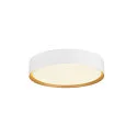 SLV Luminaire de plafond DECONA 30 CL rond, adapté aux postes de travail avec écran IP44, or, blanche, laqué gradable