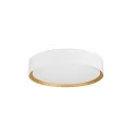 SLV Luminaire de plafond DECONA 30 CL rond, adapté aux postes de travail avec écran IP44, or, blanche, laqué gradable