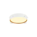 SLV Luminaire de plafond DECONA 30 CL rond, adapté aux postes de travail avec écran IP44, or, blanche, laqué gradable
