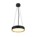 SLV Luminaire de plafond DECONA 30 CL rond, adapté aux postes de travail avec écran IP44, or, noir, laqué gradable