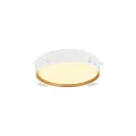 SLV Luminaire de plafond DECONA 30 CL rond, adapté aux postes de travail avec écran IP44, or, noir, laqué gradable