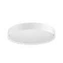 SLV Luminaire de plafond DECONA 42 CL rond, adapté aux postes de travail avec écran IP44, blanche, laqué gradable