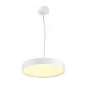 SLV Luminaire de plafond DECONA 42 CL rond, adapté aux postes de travail avec écran IP44, blanche, laqué gradable