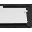 SLV Luminaire de plafond DECONA 42 CL rond, adapté aux postes de travail avec écran IP44, noir, laqué gradable