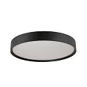 SLV Luminaire de plafond DECONA 42 CL rond, adapté aux postes de travail avec écran IP44, noir, laqué gradable