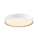 SLV Luminaire de plafond DECONA 42 CL rond, adapté aux postes de travail avec écran IP44, or, blanche, laqué gradable