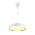 SLV Luminaire de plafond DECONA 42 CL rond, adapté aux postes de travail avec écran IP44, or, blanche, laqué gradable