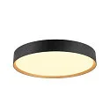 Luminaire de plafond DECONA 42 CL rond, adapté aux postes de travail avec écran IP44, or, noir, laqué gradable