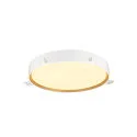 SLV Luminaire de plafond DECONA 42 CL rond, adapté aux postes de travail avec écran IP44, or, noir, laqué gradable