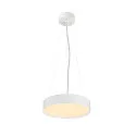 SLV Luminaire de plafond DECONA 30 CL rond, avec capteur, adapté aux postes de travail avec écran IP44, blanche, laqué 
