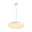 SLV Luminaire de plafond DECONA 42 CL rond, avec capteur, adapté aux postes de travail avec écran IP44, blanche, laqué 