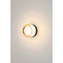 SLV Applique et plafonnier CYFT WAVE IP65, ambre, noir, laqué gradable