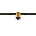 track spot FIXT-IT! round, built-in version, suitable for VDU workstation IP20, gold, black, lacquered dimmable