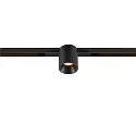 SLV Projecteur sur rail FIXT-IT! rond, version pour montage encastré, adapté aux postes de travail avec écran IP20, noir