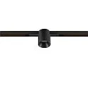 SLV Projecteur sur rail FIXT-IT! rond, version pour montage encastré, adapté aux postes de travail avec écran IP20, noir