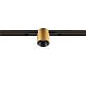 SLV Projecteur sur rail FIXT-IT! rond, version pour montage encastré, adapté aux postes de travail avec écran IP20, or, noir