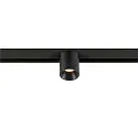 Projecteur sur rail FIXT-IT! rond, version pour montage en surface, adapté aux postes de travail avec écran IP20, noir