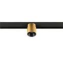 SLV Projecteur sur rail FIXT-IT! rond, version pour montage en surface, adapté aux postes de travail avec écran IP20, or, noir