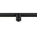 SLV Projecteur sur rail FIXT-IT! rond, version pour montage en surface, adapté aux postes de travail avec écran IP20, noir