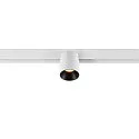 SLV Projecteur sur rail FIXT-IT! rond, version pour montage en surface, adapté aux postes de travail avec écran IP20, noir