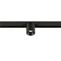 Projecteur sur rail FIXT-IT! rond, version pour montage en surface, adapté aux postes de travail avec écran IP20, noir