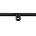 SLV Projecteur sur rail FIXT-IT! rond, version pour montage en surface, adapté aux postes de travail avec écran IP20, noir
