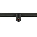 SLV Projecteur sur rail FIXT-IT! rond, version pour montage en surface, adapté aux postes de travail avec écran IP20, noir
